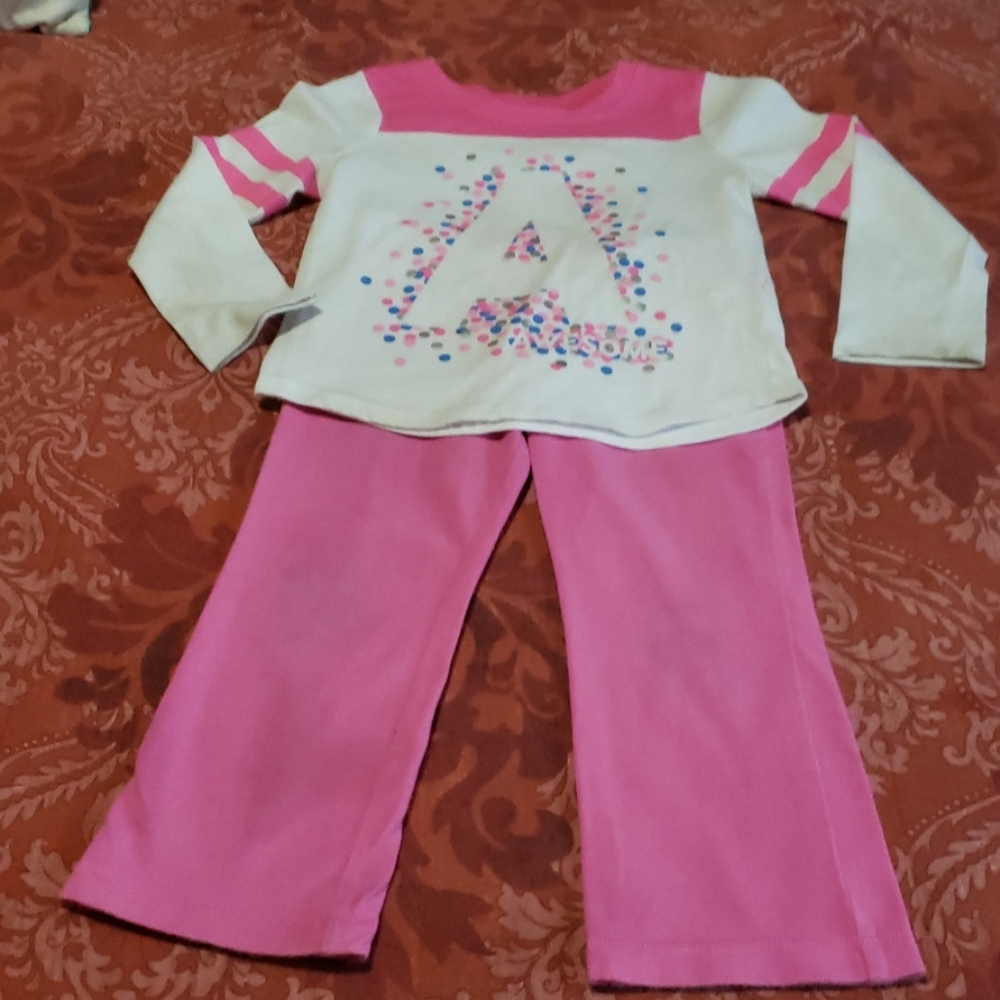 Okie dokie long sleeve top and leggings size 2t and 3t